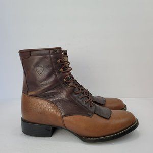 Ariat Polished Bay Pro Lacer Men's Cowboy Boots Brown 38090 US Size 11D